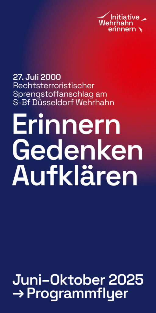 Programmflyer Wehrhahn-Gedenktag 2025